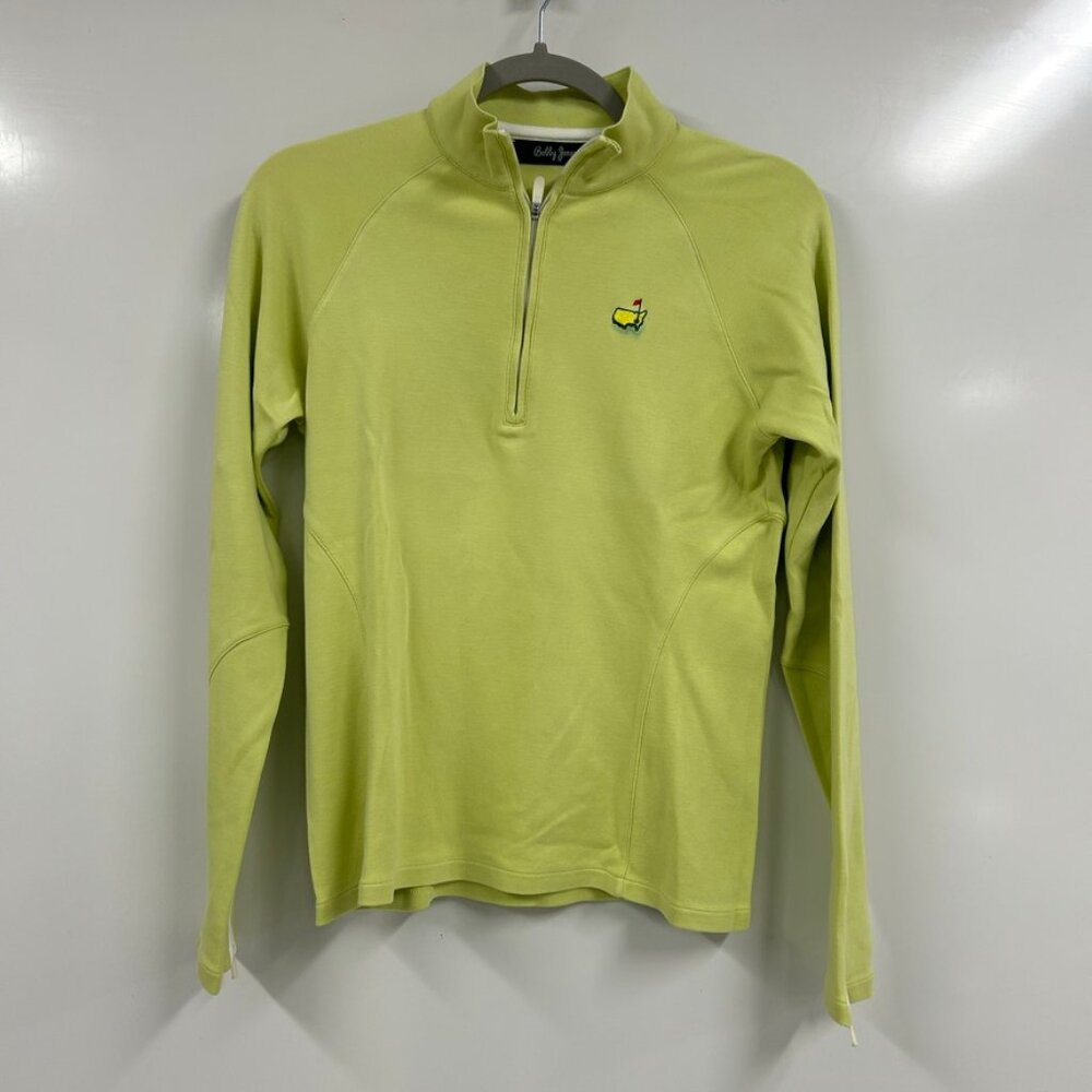 Bobby Jones Small Green Quarter Zip Pullover Golf Athletic Preppy Lightweight